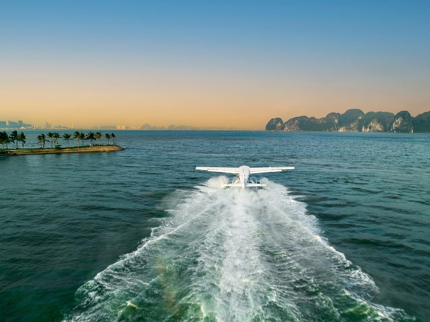 25 minutes sightseeing flight in Halong Bay by Seaplane - From Hai Au Aviation to the seaplane dock at Tuan Chau