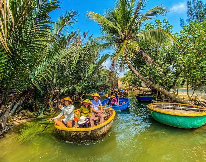 40 Minutes - Basket Boat Ride in the Water Coconut forest - Getting There: Self-Transfer vs Optional Hotel Pickup