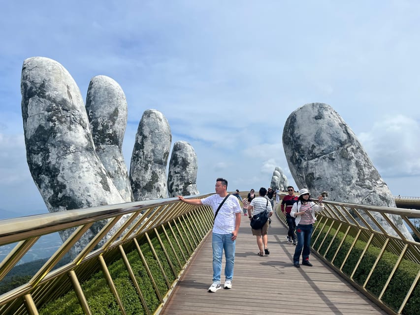Best Tours/ Transfer to Bana Hills & Golden Bridge - French Village, Flower Garden, and the 27-Meter Buddha Statue