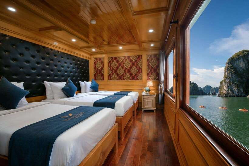 Cat Ba: 2-Day Lan Ha Bay Cruise with Activities & Meals - Day 1 From Cat Ba Harbor: Check-In, Lunch, and Kayaking in Lan Ha Bay