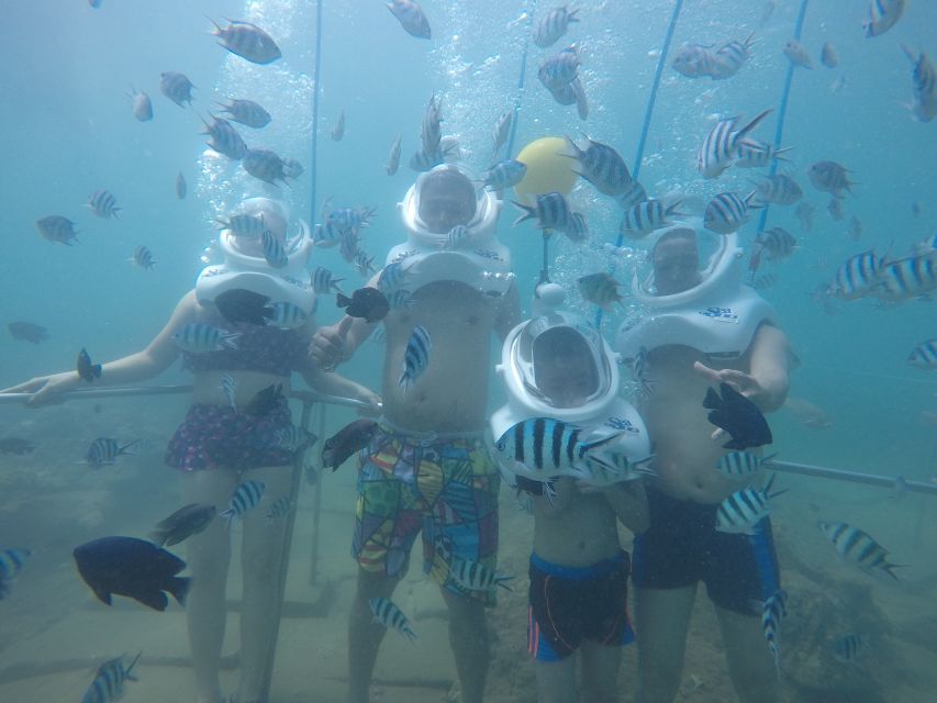 Cham Island: Underwater Walking & Snorkeling Tour - The oxygen-helmet walk: feeding fish on the ocean floor