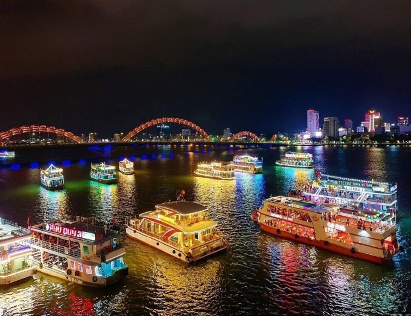 Da Nang: Han River Cruise & Cham Dancing by Phu Quy Cruise - Dragon Bridge and Love Lock Bridge From the Water