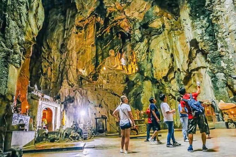 Da Nang: Marble Mountain, Monkey Mountain & Am Phu Cave Tour - First stop on Son Tra: Linh Ung Pagoda and the Lady Buddha views