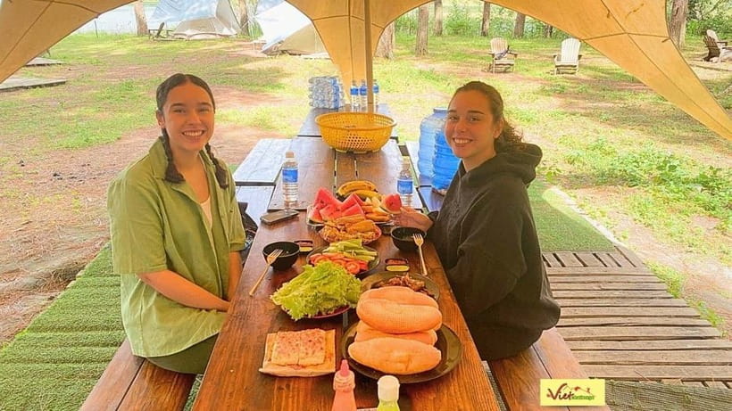 DALAT: Trekking Pinhatt & Sup/Kayaking Tuyen Lam Lake Tour - Picnic Lunch at the campsite/kayak area: Banh mi and dietary care