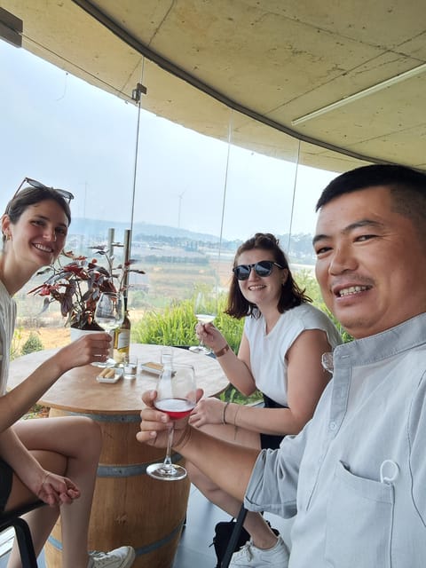 Dalat Winery and Tea tour - Tea plantation pause (or an old train tunnel look)