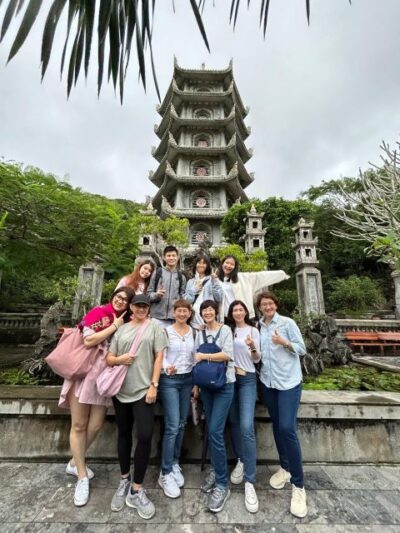 DaNang: Lady Buddha, Marble Mountain, Hoi An Town Group Tour - Linh Ung Pagoda and Lady Buddha: the best kind of intro to Da Nang