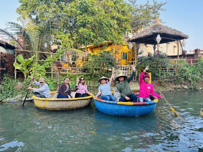 Experience Bamboo Basket Boat on Coconut village w Locals - Getting there: Nong Thon Travel and the pink-shirt pickup