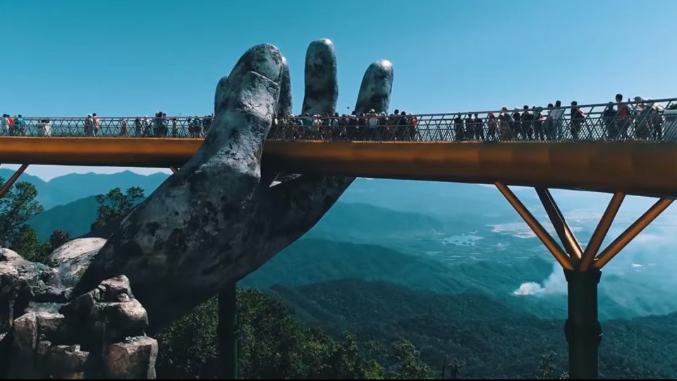 From Da Nang: Ba Na Hills and Golden Bridge tour & options - Golden Bridge: a 150m photo magnet with real weather pressure