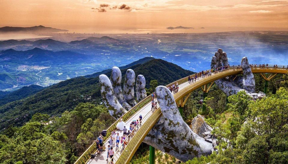 From Da Nang/Hoi An: Ba Na Hills Golden Bridge small group - Golden Bridge and the record cable car rides
