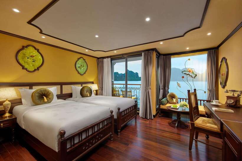 From Hanoi: 2-Day Ha Long Bay by Indochine Premium Cruise - Day 1 in Ha Long Bay: from Hanoi pickup to caves and sunset