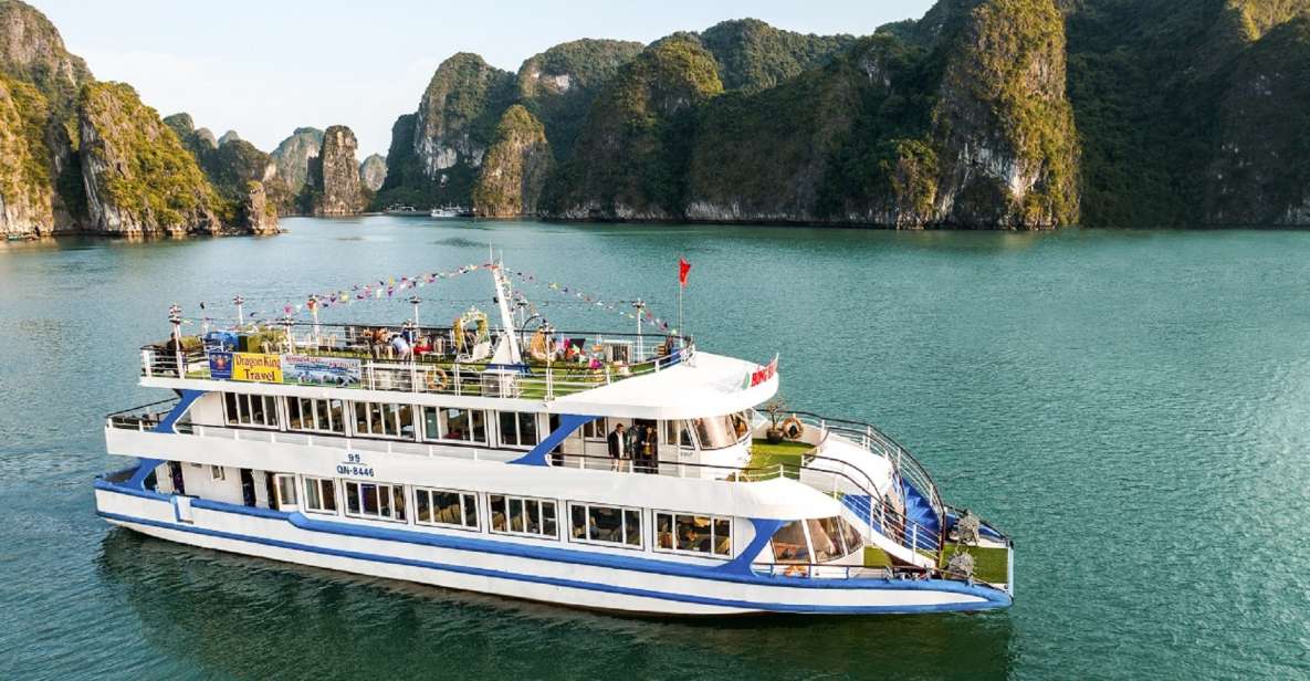 From Hanoi: 2-Day Ninh Binh Tour with Ha Long Bay Cruise - Day 2: Sung Sot cave, Luon kayak or bamboo boat, Titop beach time, and the sunset party