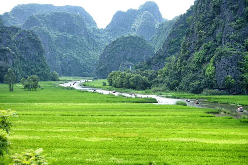 From Hanoi: Full-Day Ninh Binh Highlights Small Group Tour - Tam Coc by Sampan: Three Cave Passages and Calm Water