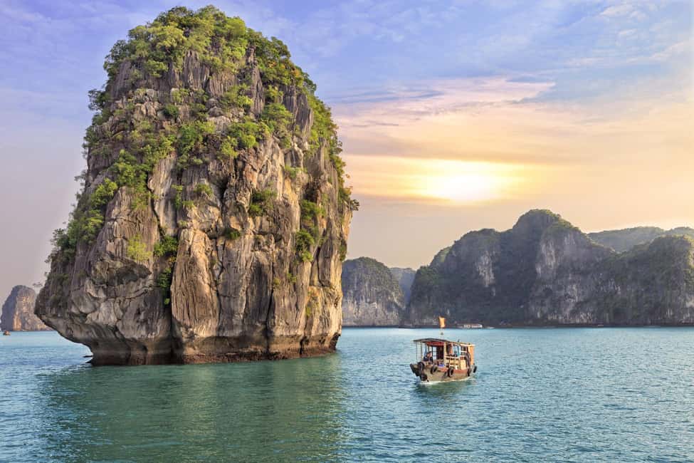 From Hanoi: Ha Long Bay 1 Day Tour With A Luxury Cruise - Sunset Tea Party: Fruit, Cake, Complimentary Wine and Tea