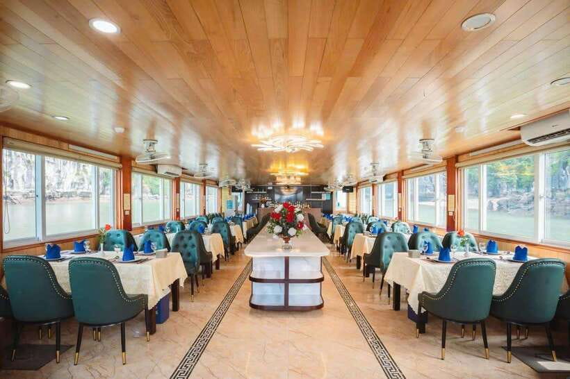 From Hanoi: Ha Long Bay Full-Day Luxury Cruise - The sunset party on the return cruise