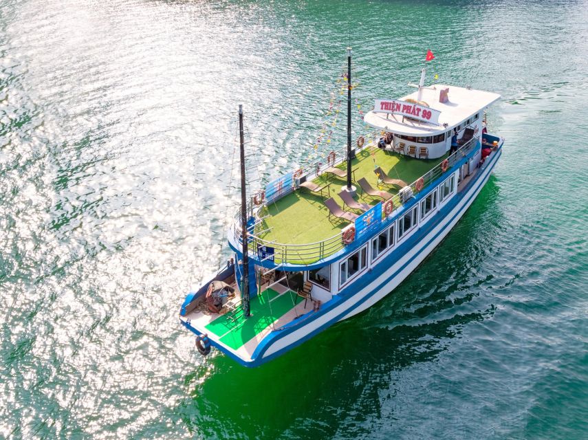 From Hanoi: Halong Bay 1 Day Trip Visit Cave, Island, Kayak - Sunset party on the bay: red wine, cake, and meeting the group