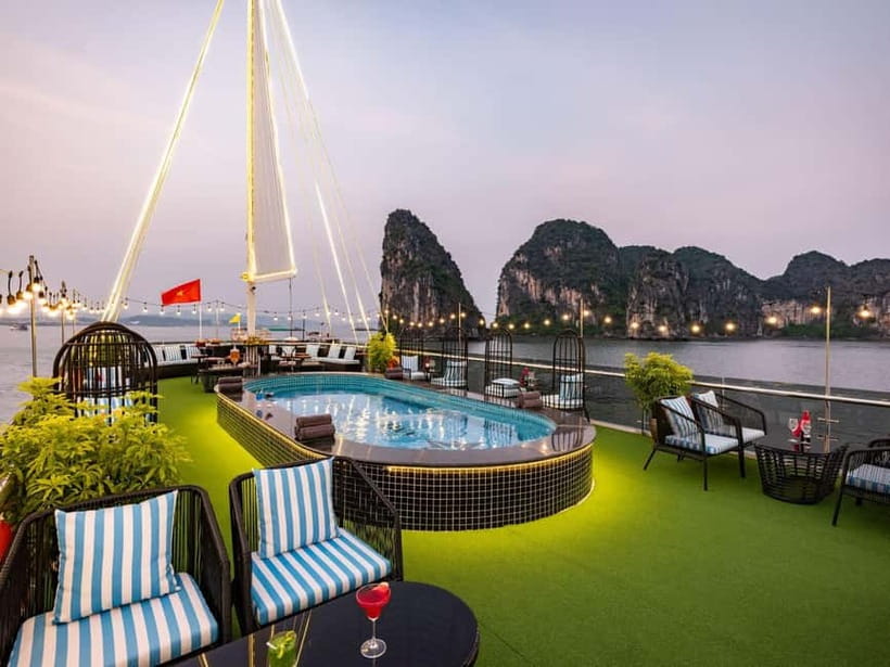 From Hanoi: Halong bay Luxury tour on 5 star cruise - The Road to Tuan Chau: Comfortable Bus Time Plus a Break