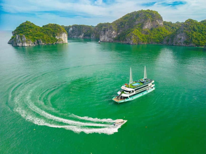 From Hanoi: Halong bay Luxury tour on 5 star cruise - The Cruise Portion: The Fighting Chicken and Incense Burner Views