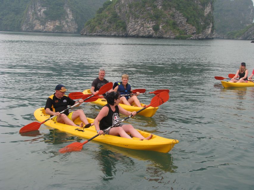From Hanoi: Halong day trip, Route 2, 6hours, Small group - Lunch on board: Seafood comfort with a vegetarian option