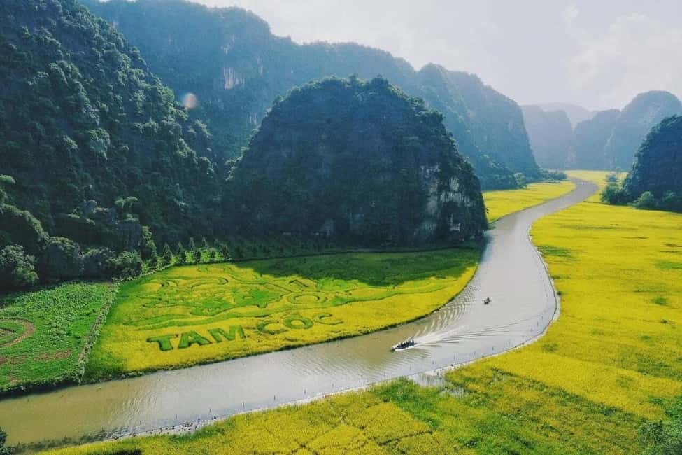 From Hanoi: Ninh Binh Bai Dinh & Trang An & Mua Caves - Trang An cave boat ride: limestone karst, temples, and quiet water
