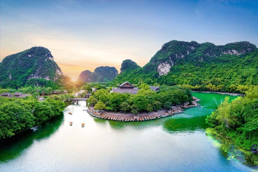 From Hanoi: Ninh Binh Trip with Cycling & Buffet Lunch - Trang An Boat Tour: Limestone Caves, Quiet Valleys, and the Film Fact